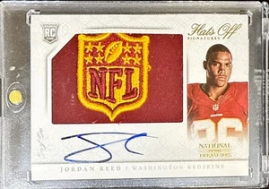 2013 NATIONAL TREASURES JORDAN REED ROOKIE NFL SHIELD 1/1 AUTO *6180 - Picture 1 of 2