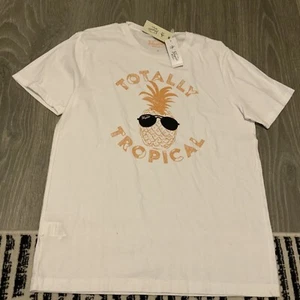 Camicia originale Penguin By Munsingwear totalmente tropicale bianco/arancio ananas - Foto 1 di 4