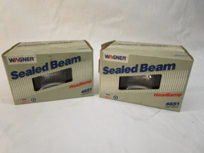 Wagner Halogen Headlamp H4651 High Beam Headlights Set of 2 - Image 1 of 4