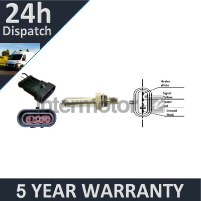 Compatibile con Vauxhall Omega 1994-2001 2.0 + altri modelli sensore ossigeno lambda fotovoltaico - Immagine 1 di 2