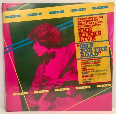 THE KINKS LIVE ~ ONE FOR THE ROAD 1980 1ST PRESS LIMITED HYPE POSTER 2XLP SEALED - Image 1 of 4