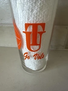 VTG University of Tennessee Go Vols Drinking Glass, Unique UT Football & BB - Picture 1 of 6
