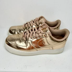 Size 12.5 - Nike Air Force 1 SP Metallic Rose Gold W - Picture 1 of 9