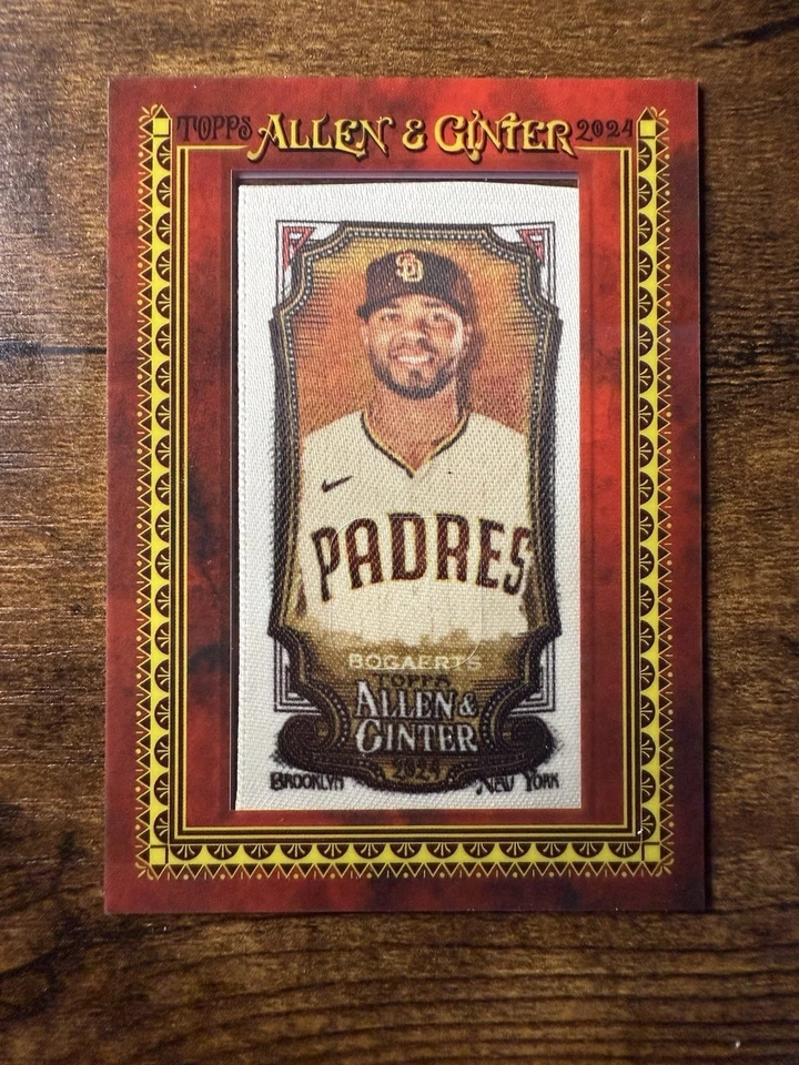 2024 Topps Allen & Ginter Framed Mini Cloth #6 Xander Bogaerts /10 Padres - Image 1 of 2