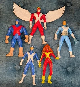 Custom Toybiz X-Men Figure Lot Original X-Factor Beast Cyclops Angel Iceman Grey - Picture 1 of 7