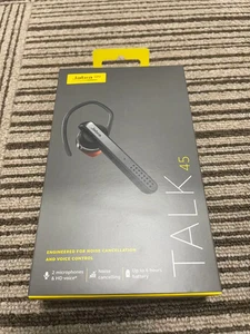 Jabra Talk 45 Mono Bluetooth Headset Silver Wireless Hands-Free Earphone Mic - Picture 1 of 2
