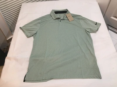 NWT $80.00 Nike Mens Golf Dri-Fit Tour Jacquard Photo SS Polo Green Size LARGE - Image 1 of 2