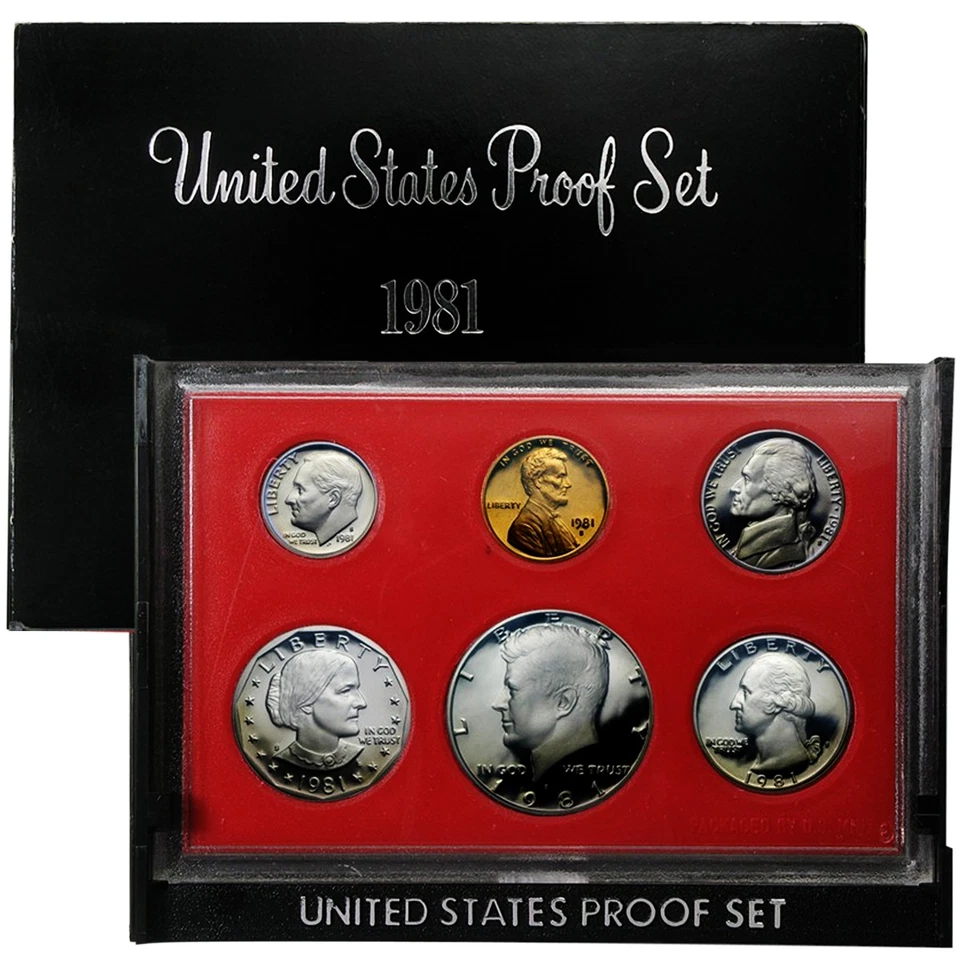 1981 Proof Set - 6 Coin Set - Image 1 of 1