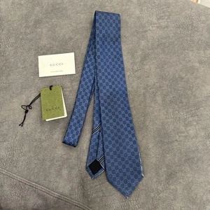 GUCCI GG Muster Krawatte in blau - Bild 1 von 8