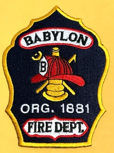 Babylon Freiwillige Feuerwehr Long Island New York Patch unbenutzt - Bild 1 von 2