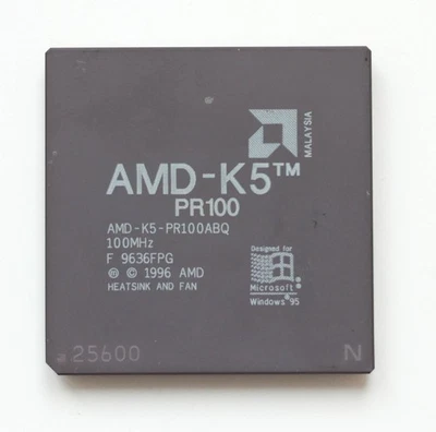 Socket 7 CPU - AMD K5 PR100 - AMD-K5-PR100ABQ - 100MHz - TESTED - Image 1 of 2