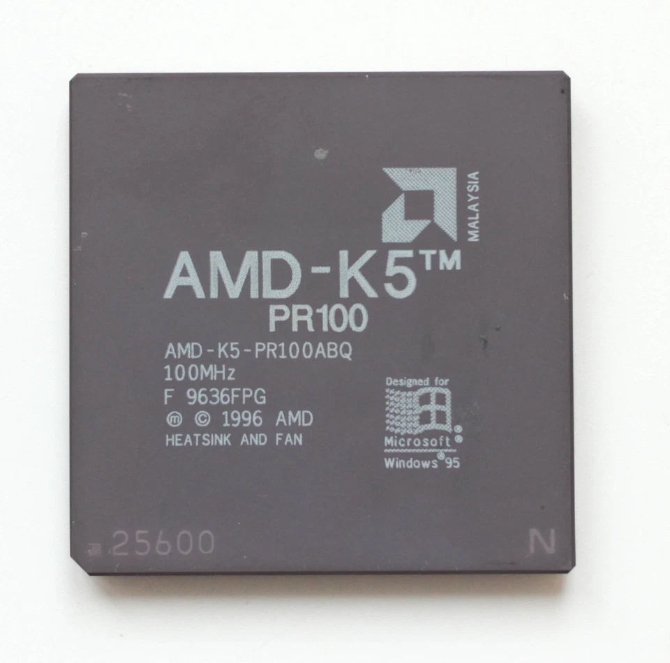 Socket 7 CPU - AMD K5 PR100 - AMD-K5-PR100ABQ - 100MHz - TESTED - Image 1 of 2