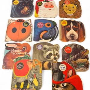 Menge 11 Vintage Stanzbücher Tierform Kinder Bilderbuch Set - Bild 1 von 12