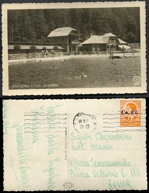 KRANIJSKA GORA (SLOVENIA) CARTOLINA VIAGGIATA PER ROMA  IL 18-5-1941 - Изображение 1 из 1