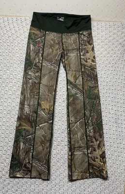 Under Armour Scent Control Bottoms Pants Women Sz M ColdGear Fitted Camouflage - Image 1 of 4