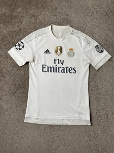 Herren Fußball Trikot Adidas 2015-16 Real Madrid Home Shirt, Y2K Football, Größe S - Bild 1 von 13