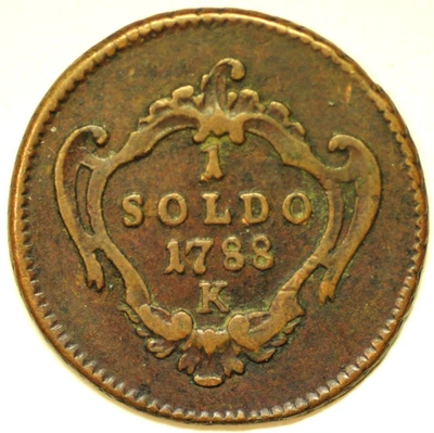 mw29683 Italian States Gorizia Copper Soldo 1788 K  Giuseppe II   Kremnitz Mint - Image 1 of 2