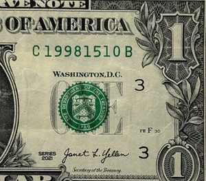October 15, 1998 Birthday Note Fancy Serial Number One Dollar Bill C19981510B FW - Picture 1 of 7