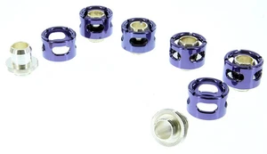 Monsoon Free Center Compression Fittings, 7/16 x 5/8 Six Pack - Purple - Picture 1 of 5