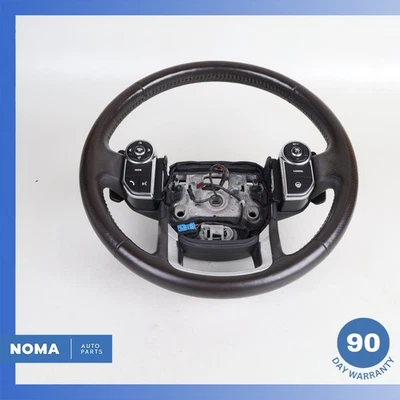 Кожаный руль с подогревом 14-22 LR Range Rover Sport L494 с переключателями от оригинального производителя - Изображение 1 из 4