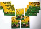 9 Osterkarten mit Holz Osterhasen Erzgebirge Grukarte Ostern Postkarte Seiffen