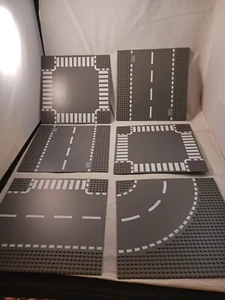 Lego 6 Grundplatten gerade, Kreuzung, gebogen 32x32 P-6 - Bild 1 von 7