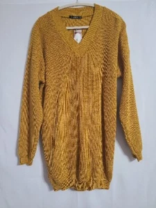 Boohoo Mustard Plus Size 20 Sweater Dress NWT - Picture 1 of 7