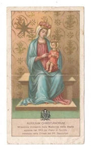 MADONNA DELLA STELLA 1936 SANTINO HEILIGE KARTE BILD FROMME HEILIGE KARTE - Bild 1 von 2