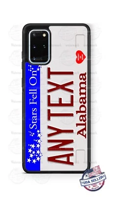 Alabama Star Fell On License Plate Phone Case For iPhone 14 Samsung Google - Image 1 of 4