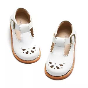 Toddler Little Girl White Mary Jane Dress Shoes - Ballet Flats for Easter Flo... - Picture 1 of 6