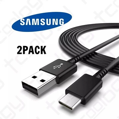 2x Original Samsung Galaxy S10 S9 S8 Note9 USB Type-C Super Fast Charging Cable - Image 1 of 4