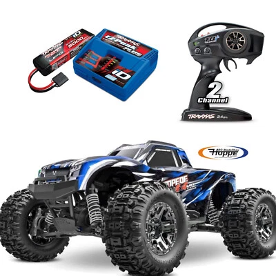 TRAXXAS Stampede 4x4 VXL Blau + 1x 3S 5000 mAh Akku und  4A ID Lader Traxxas - Bild 1 von 4