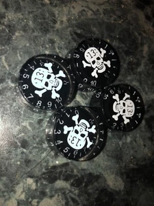 Black Skull 13 Electric Guitar Speed Control Knobs 4PCS (AUS Stock) - Picture 1 of 3