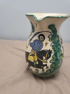 Restaurante Botin Pitcher Madrid Handmade Multicolor 7”Hx5”W 1725 - Picture 1 of 12
