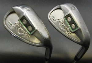 Set Of 2 Nickent 40X Pro Gap & Sand Wedges Regular Steel Tour & Golf Pride Grip - Picture 1 of 5