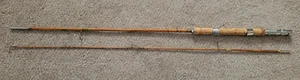 Vintage Angel Fish Brand 6' 6" 2-Piece Bamboo Fly or Spinning Rod - Picture 1 of 13