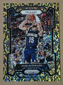 2023-24 Panini Prizm #244 Gold Snakeskin Sparkle Jose Alvarado - Picture 1 of 2