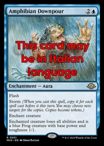 MTG AMPHIBIAN DOWNPOUR EXC - ACQUAZZONE ANFIBIO 51 - MH3 - MAGIC - Picture 1 of 1