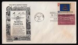 #1671 13c Dakota del Norte-Combo, tono aristócrata FDC **CUALQUIER 5 = ENVÍO GRATUITO** - Imagen 1 de 1
