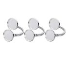 Adjustable Ring Bases & Trinket for DIY Jewelry Making (5pcs)