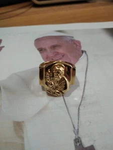 POPE FRANCIS St. Peter's Fisherman ring sterling silver 925-artisan product - Picture 1 of 9
