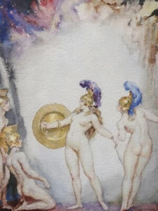 Norman Lindsay : Roman Gladiator Scene : Archival Quality Art Print 13"X19" - Picture 1 of 2