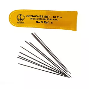 Uhrenbroschen x10 vergrößern Schneidlöcher Zeiger & Uhrwerke Brosche 0,6 - 0,8mm - Bild 1 von 3