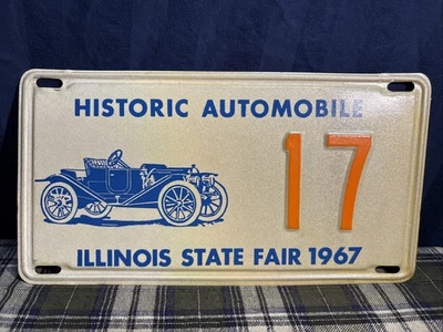 1967 Historic Automobile State Fair 17 License Plate  3+ Years Old.   JW - Image 1 of 4