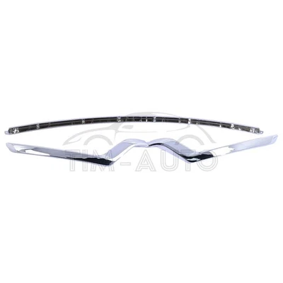 Front Bumper Trim Moldings Chrome Left+Right+Center For 2018-2019 Ford Explorer - Imagem 1 de 4