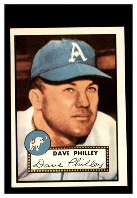 1952 Topps Reprint(1983) #226 Dave Philley Philadelphia A's - Image 1 of 2