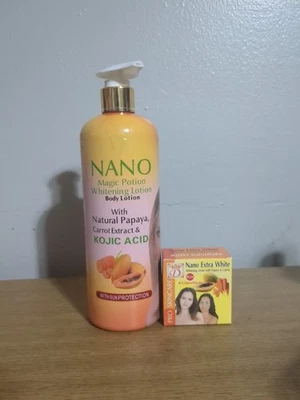 Nano Magic Portion Lightening Lotion 500ml With Nano White Face Cream  - Image 1 of 4