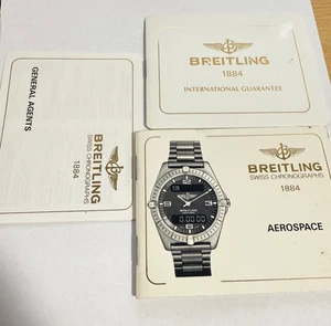 Folleto de instrucciones de garantía aeroespacial original BREITLING sin descripción (7) - Imagen 1 de 7