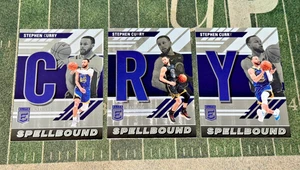 2023-24 Donruss Elite Stephen Curry Spellbound 3x LOT "C" "R" "Y" Warriors... - Bild 1 von 2