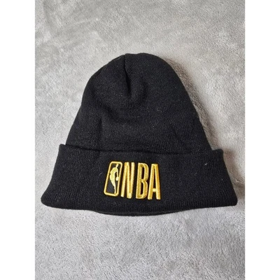 Gorra NBA Gorro Tejido Negro Logo Dorado Talla Única Baloncesto Foto 1 de 4